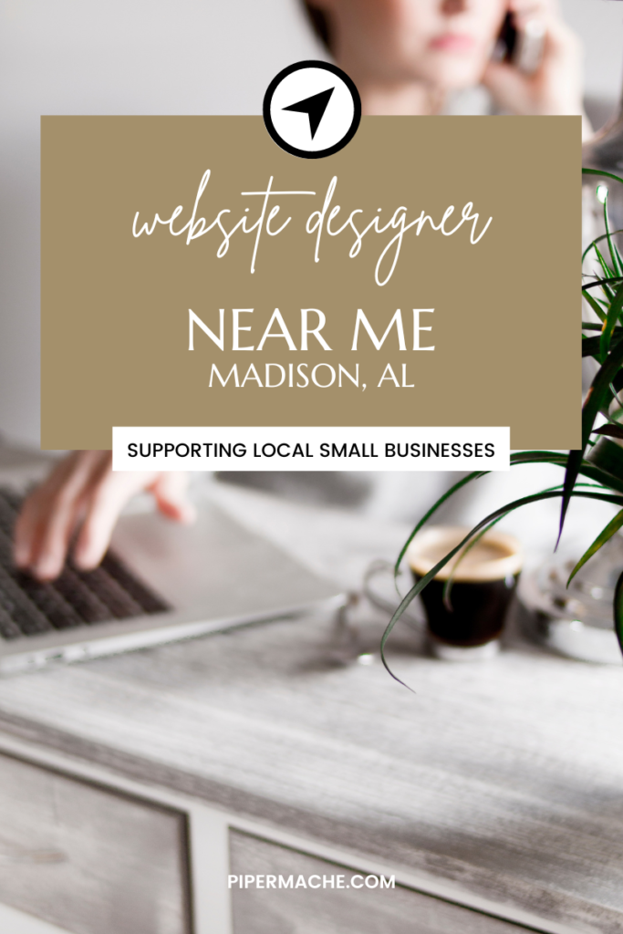 showit website designer near me in Madison Alabama, supporting local small business