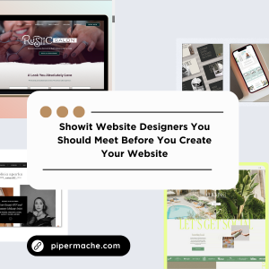 This is a feature post that introduces and highlights the unique talents and specialties of five Showit website designers.