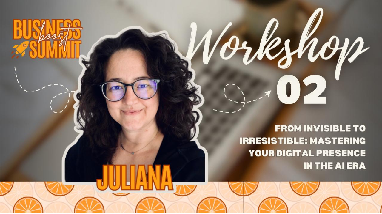 WOrkshop on AI and SEO by Juliana Piper at the Business Boost Summit Cover